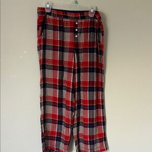 Aerie Red Plaid Pajama Pants